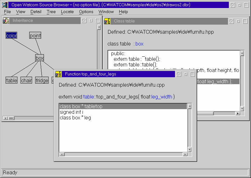 Figure 10.　Open Watcom Browser