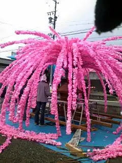 中心部の花をつける