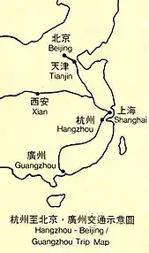 杭州の位置