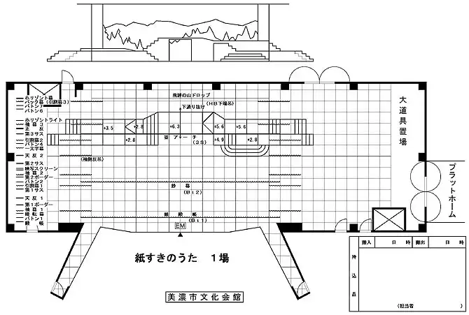 １場舞台図面